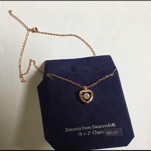 brilliance QUINTET Swarovski Heart Necklace